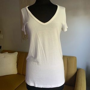 Merona Relaxed White V-Neck Tee